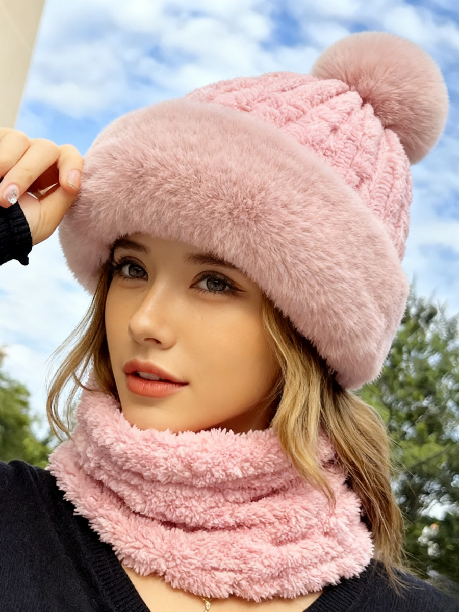 Bonnets Rue Plain Toutes Les Saisons Joint Fendu Poids lourd Quotidien Antidérapant Velours Corail Souple pour Femmes