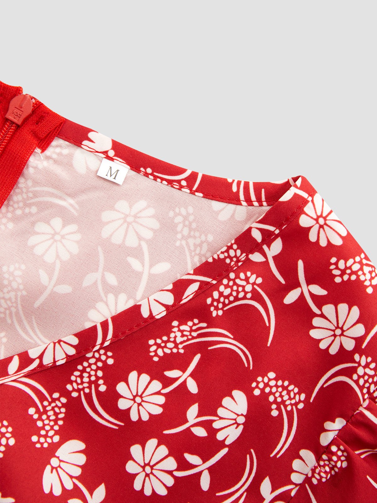 Robe D'été Femme Vetement Hippie Chic Florale Mince à Manches Courtes