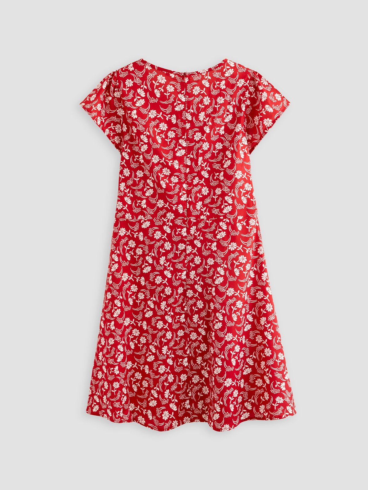 Robe D'été Femme Vetement Hippie Chic Florale Mince à Manches Courtes