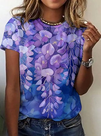 T-shirt Manches Courtes Fille – Col Rond – Confort Quotidien – 3 à 13 Ans – Modèle 140