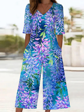 Combinaison Femme Elara - Coupe En V élégante - 95% Viscose, 5% élasthanne - Confort Et Style Polyvalent