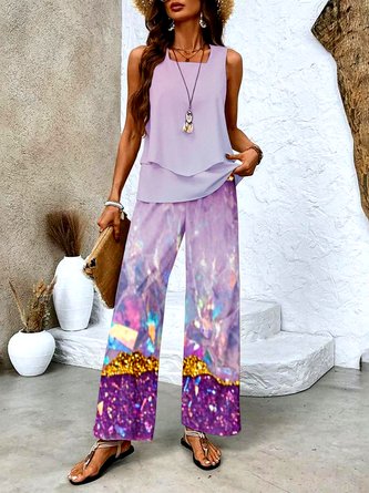 Ensemble Tricoté Deux Pièces Pour Femmes, Survêtement à Motifs