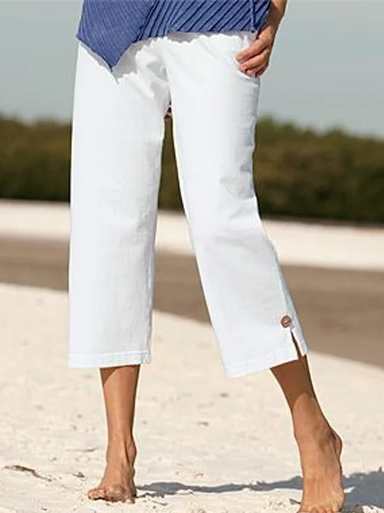 Ample Coton Décontracté Pantalons