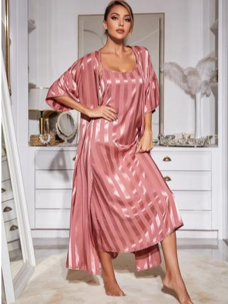Ensembles de Pyjama Femmes Simple Bloc de Couleur Toutes Les Saisons Spandex Naturel Non-rides 1 jeu Demi Manche Élasticité moyenne