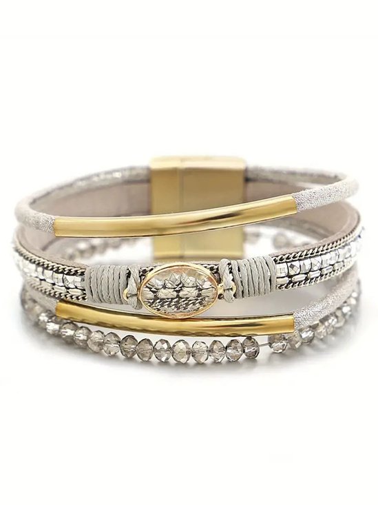 Bracelets Décontracté Plain Toutes Les Saisons Quotidien Cuir Bracelet pour Femmes