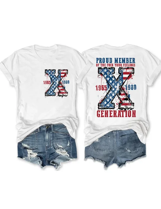 T-shirts Femmes Décontracté Été Lettres de texte Polyester Aucune élasticité Quotidien Ample Mancheron Droit