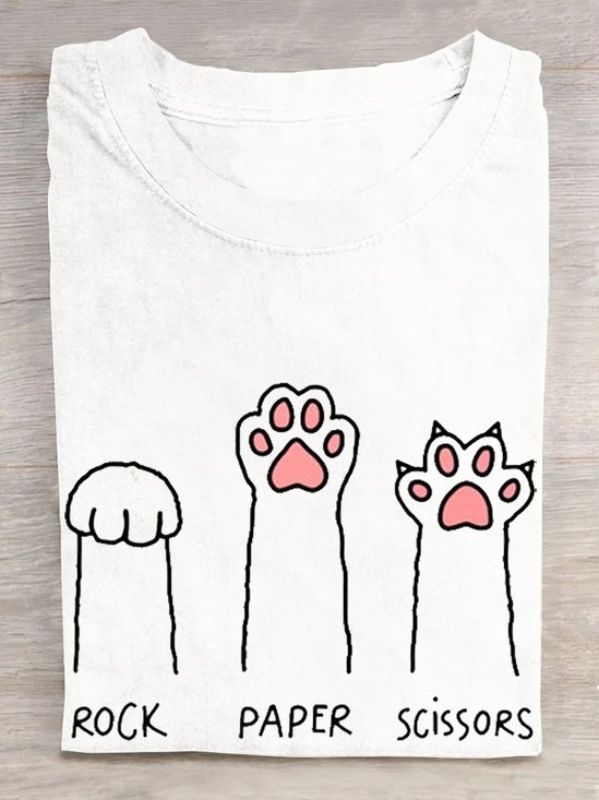 T-shirts Femmes Décontracté Été Imprimé de Lettre Motif Coton Quotidien Droit Régulier Élasticité moyenne Oui