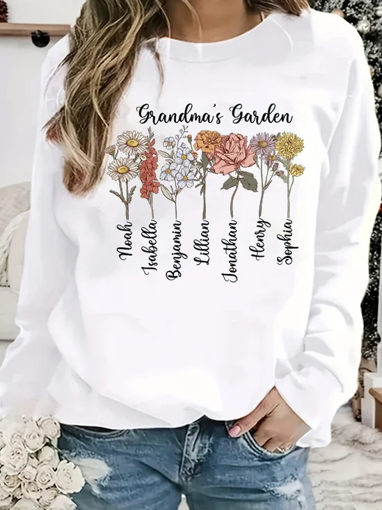 Sweat-shirts Décontracté Lettres de texte Printemps / Automne Polyester Poids lourd Micro-élasticité Quotidien Ample Régulier pour Femmes