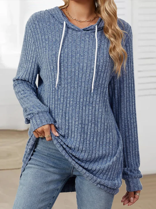 à Capuche Femmes Décontracté Plain Printemps / Automne Micro-élasticité Quotidien Meilleure vente Manches Longues Droit Régulier