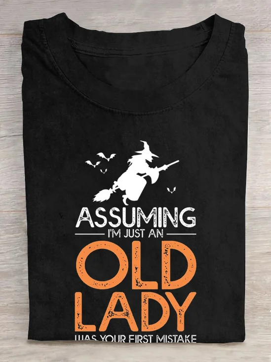 T-shirts Décontracté Été Lettres de texte Quotidien Ample Toussaint Droit Élasticité moyenne Oui pour Femmes