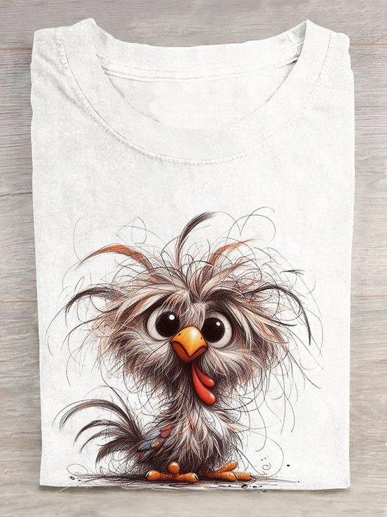 T-shirts Femmes Décontracté Été Turquie Quotidien Col Rond Régulier Droit Élasticité moyenne Oui