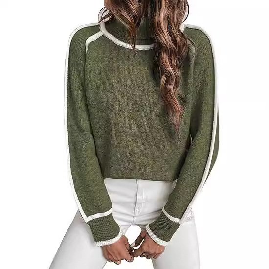 Pulls Décontracté Plain Printemps / Automne Naturel Quotidien Manches Longues Laine/Tricot Régulier Droit pour Femmes