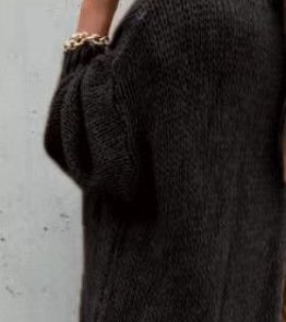 Cardigans Femmes Décontracté Plain Hiver Quotidien Dentelle Laine/Tricot Régulier Droit Élasticité moyenne