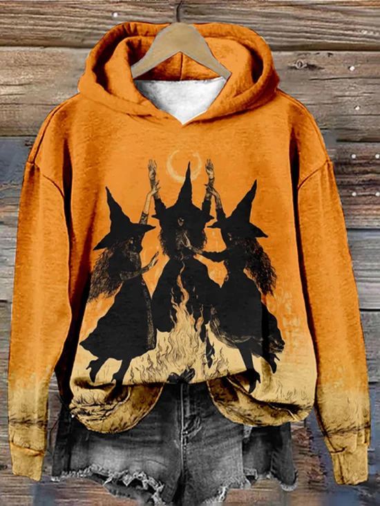 à Capuche Femmes Décontracté Printemps / Automne Toussaint Polyester Sweat-shirt à Capuche Naturel Quotidien Régulier Droit