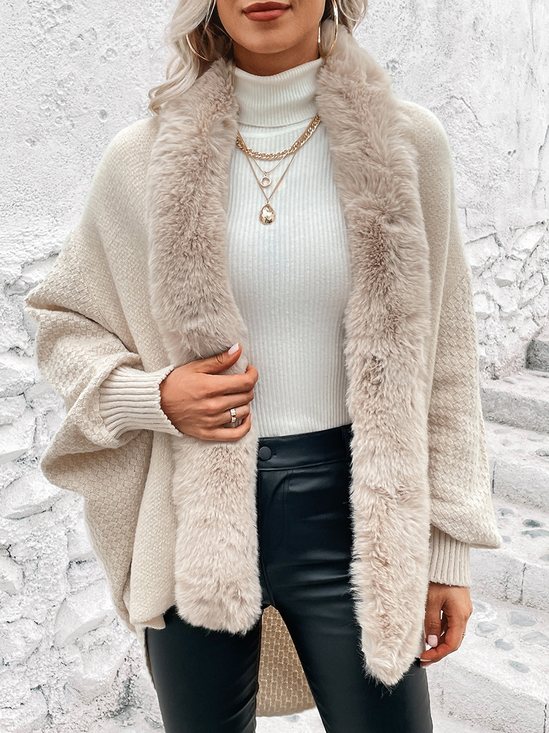 Cardigans Décontracté Ethnique Hiver Quotidien Coupe Régulière Manches Longues Laine/Tricot Épaissi Élasticité moyenne pour Femmes