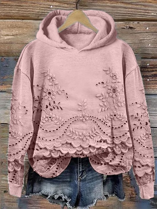 Sweat-shirts Décontracté Printemps / Automne impression en 3D Polyester Sweat-shirt à Capuche Micro-élasticité Régulier Droit Régulier pour Femmes