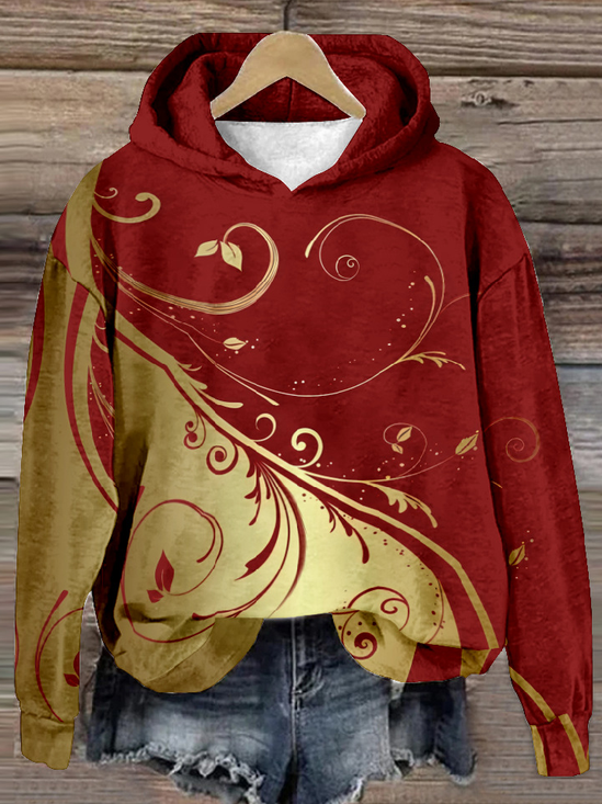 Sweat-shirts Femmes Décontracté Printemps / Automne Noël Zip Sweat-shirt à Capuche Micro-élasticité Quotidien Régulier Droit