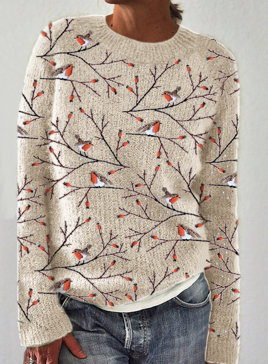 Pulls Femmes Décontracté Imprimé d'Animal Printemps / Automne Micro-élasticité Quotidien Manches Longues Laine/Tricot Régulier Régulier