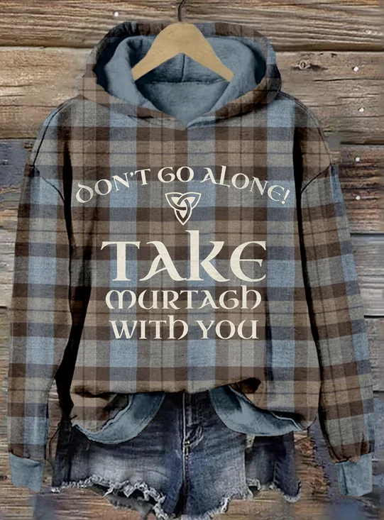 à Capuche Décontracté Printemps / Automne Lettres de texte Sweat-shirt à Capuche Micro-élasticité Coupe Régulière Manches Longues Régulier Trapèze pour Femmes