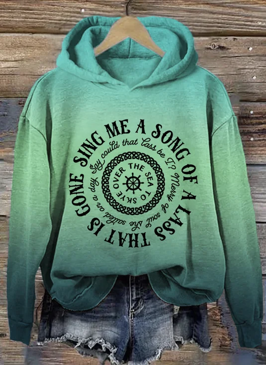 à Capuche Femmes Décontracté Printemps / Automne Lettres de texte Sweat-shirt à Capuche Micro-élasticité Coupe Régulière Régulier Trapèze Régulier