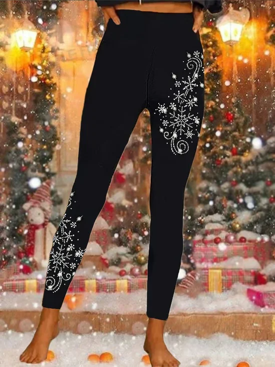 Pantalons De Yoga Femmes Rétro Toutes Les Saisons impression en 3D Naturel à Haute Élasticité Jersey Long Legging Régulier