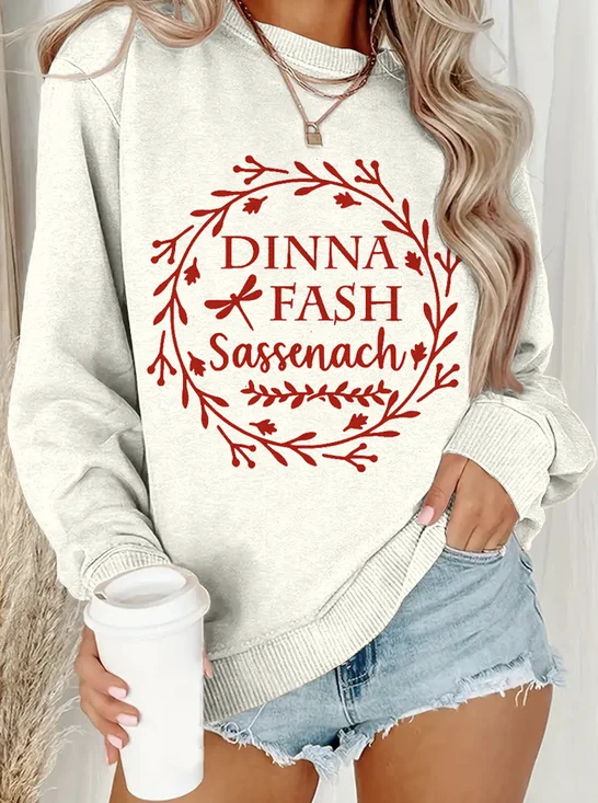 à Capuche Femmes Décontracté Printemps / Automne Lettres de texte Coton Sweat-shirt à Capuche Micro-élasticité Régulier Trapèze Régulier