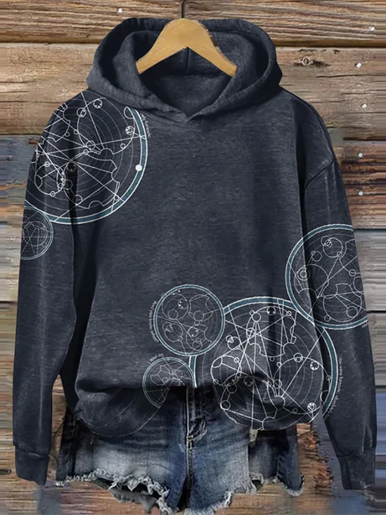 à Capuche Femmes Décontracté Printemps / Automne Lettres de texte Sweat-shirt à Capuche Coupe Régulière Manches Longues Régulier Trapèze Régulier