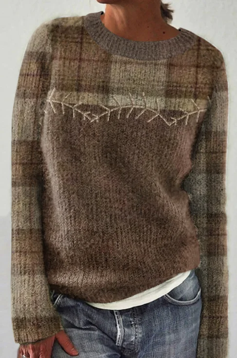 Pulls Décontracté Imprimé d'Animal Printemps / Automne Micro-élasticité Quotidien Coupe Régulière Manches Longues Régulier Trapèze pour Femmes