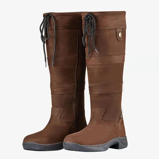 Rembourré de Coton Bottes Décontracté Hiver Contrasté Couture Polyester Vacances Bottes de Neige Bout Rond Caoutchouc à Enfiler pour Femmes