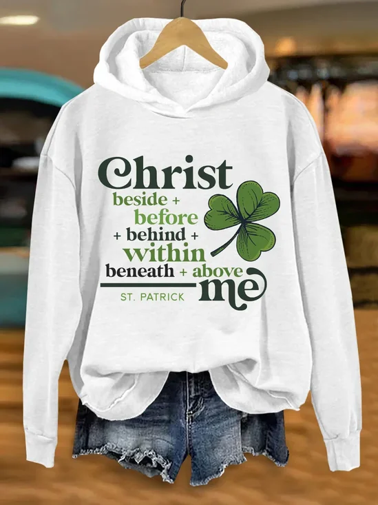 à Capuche Décontracté Printemps / Automne Lettres de texte Sweat-shirt à Capuche Micro-élasticité Quotidien Manches Longues Régulier Régulier pour Femmes