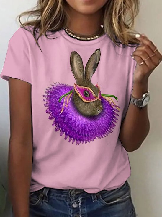 T-shirts Femmes Décontracté Plain Été Micro-élasticité Quotidien Manches Courtes Régulier Trapèze Régulier