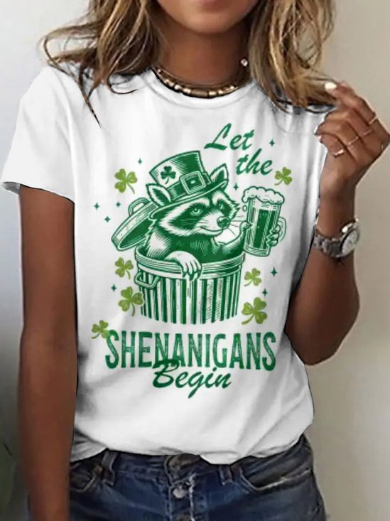 T-shirts Femmes Décontracté Imprimé d'Animal Été Micro-élasticité Vacances Coupe Régulière Régulier Trapèze Régulier