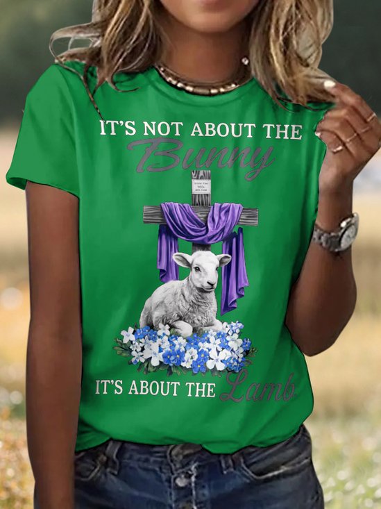 T-shirts Décontracté Floral Été Vacances Coupe Régulière Manches Courtes Col Rond Régulier Régulier pour Femmes