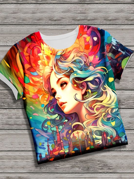 T-shirts Femmes Décontracté Plain Été Micro-élasticité Quotidien Coupe Régulière Manches Courtes Régulier Régulier