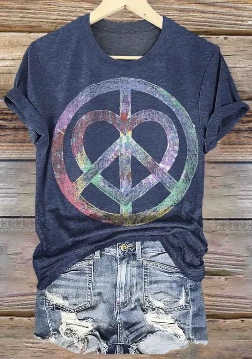 T-shirts Femmes Géométrique Rétro Été Coton Micro-élasticité Quotidien Coupe Régulière Régulier Régulier
