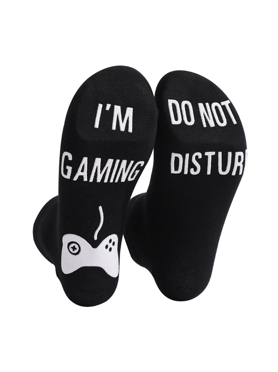 Chaussettes Sportif Toutes Les Saisons Lettres de texte Coton Faire la navette Chaussettes sur le mollet Régulier pour Femmes