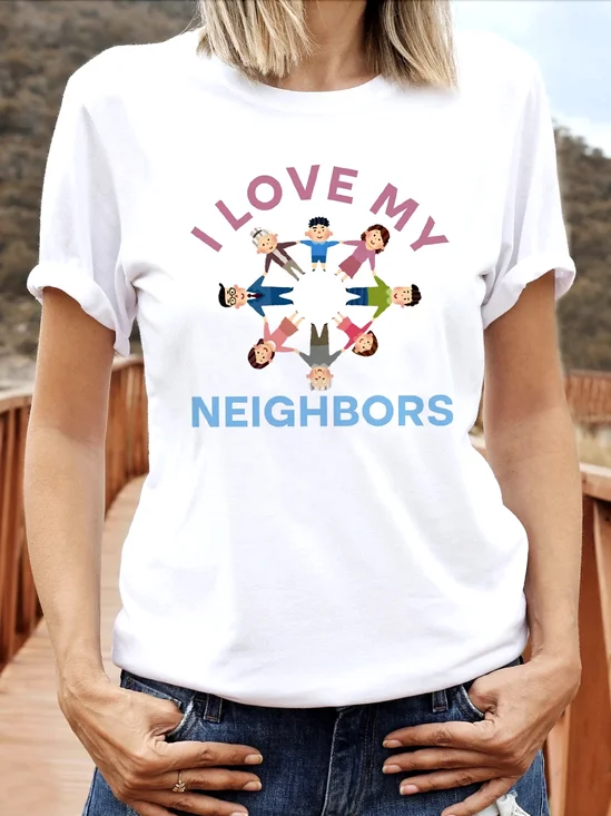 T-shirts Rétro La peinture Été Micro-élasticité Quotidien Manches Courtes Régulier Trapèze Régulier pour Femmes
