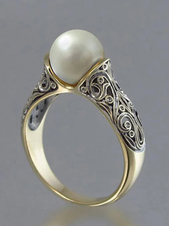 Bagues Géométrique Élégant Toutes Les Saisons AFFLIGÉ Cocktail Métal Bague pour Femmes