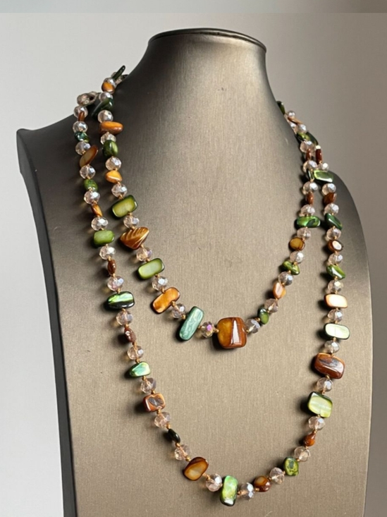 Collier Femmes Géométrique Art Toutes Les Saisons AFFLIGÉ Sortie Rétro Style Acrylique Chaîne Colliers