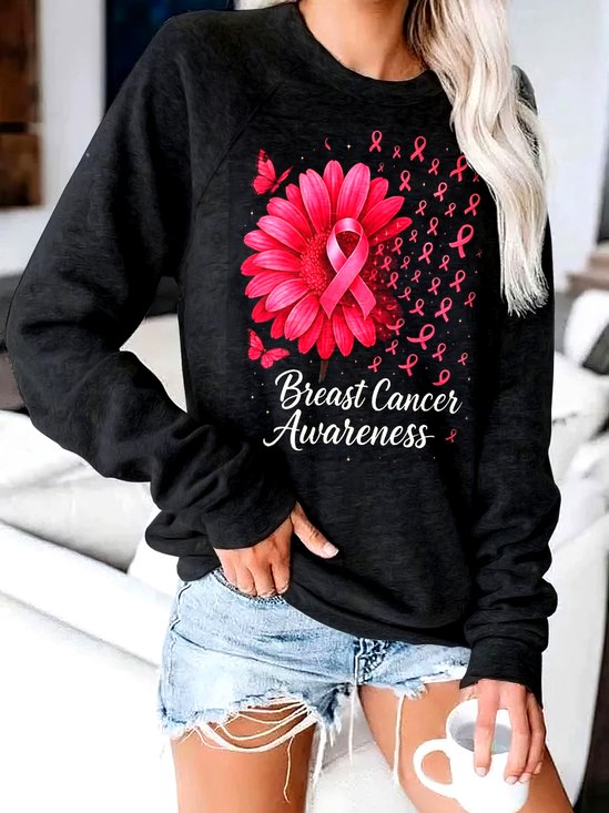 à Capuche Femmes Décontracté Printemps / Automne Lettres de texte Polyester Sweat-shirt à Capuche Micro-élasticité Quotidien Coupe Régulière Manches Longues