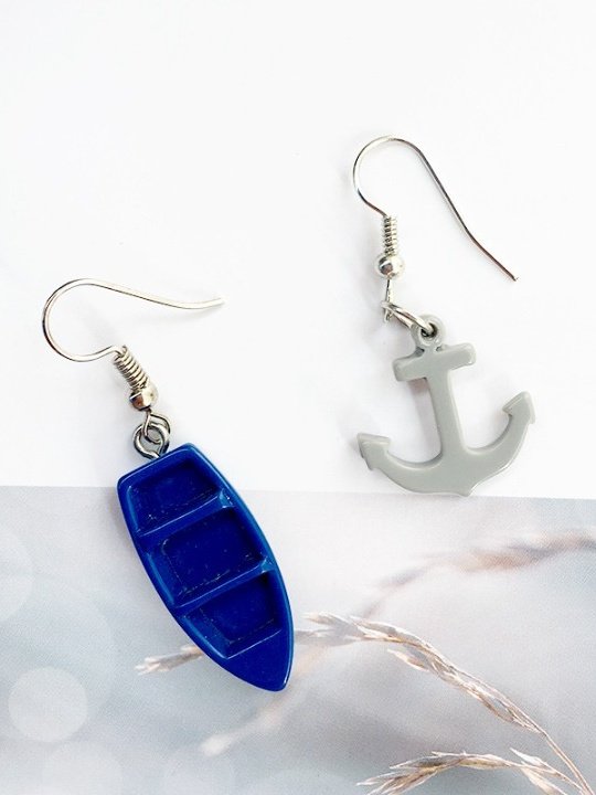 Boucles d'Oreilles Boho Toutes Les Saisons Mer Faire la navette Pendentif Pendre Résine pour Femmes