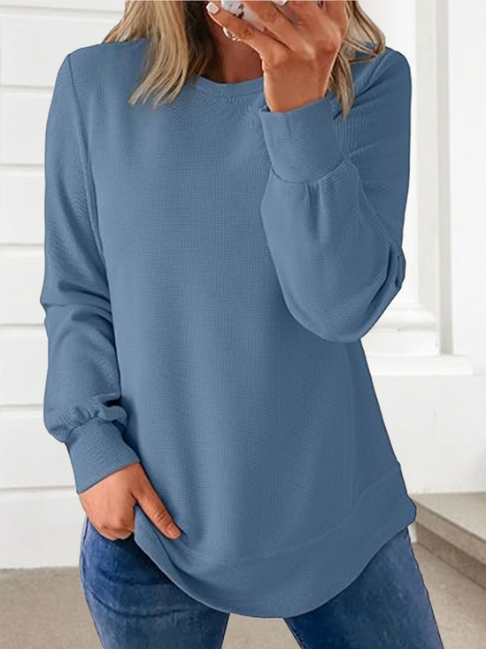 à Capuche Femmes Décontracté Plain Printemps / Automne Sweat-shirt à Capuche Micro-élasticité Quotidien Manches Longues Trapèze Régulier