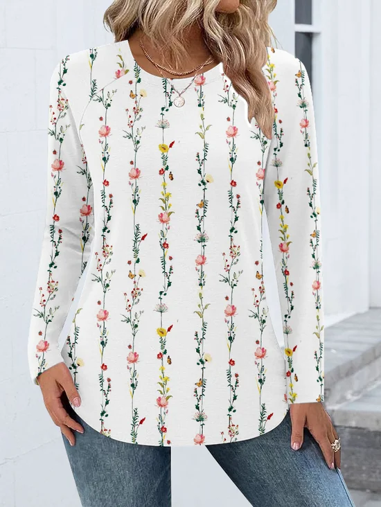 T-shirts Femmes Décontracté Imprimé d'Animal Printemps / Automne Coton Quotidien Coupe Régulière Régulier Trapèze Régulier