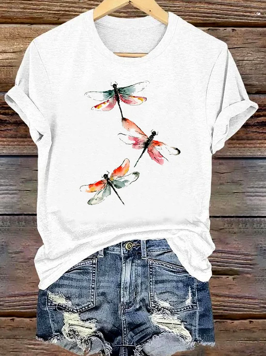 T-shirts Femmes Décontracté Plain Été Coton Micro-élasticité Quotidien Col Rond Régulier Régulier