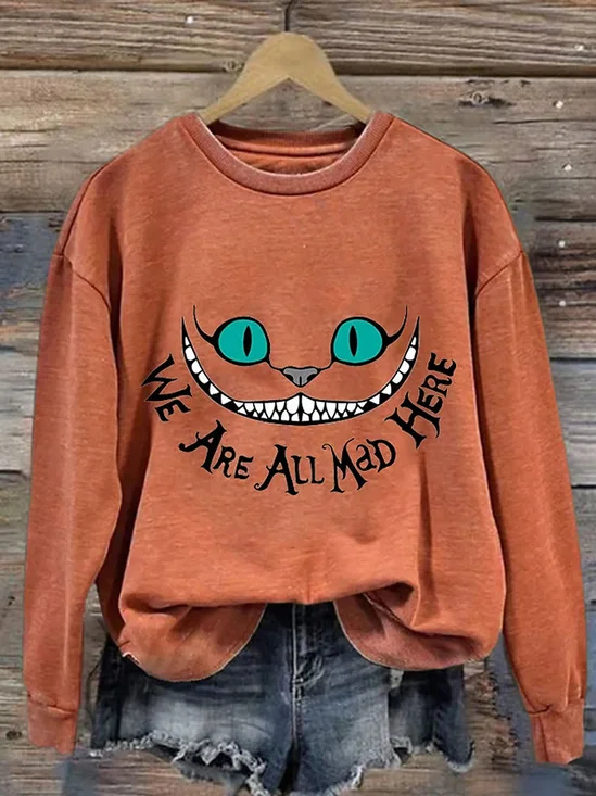 Sweat-shirts Décontracté Printemps / Automne Toussaint Naturel Vacances Manches Longues Régulier Droit Régulier pour Femmes