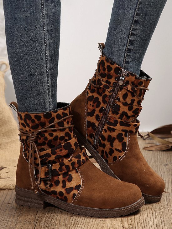 Bottes Décontracté Bloc de Couleur Automne Polyester Quotidien Talon Bas PU Caoutchouc Bottes droites pour Femmes