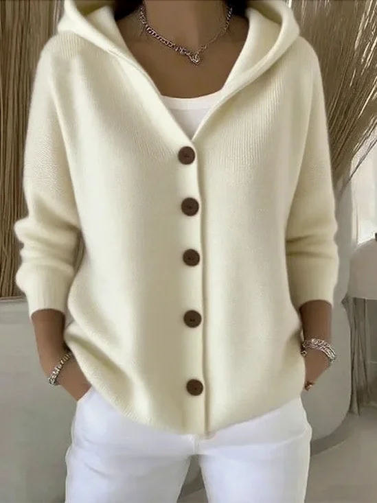 Cardigans Décontracté Floral Printemps / Automne Sweat-shirt à Capuche Quotidien Manches Longues Trapèze Régulier Élasticité moyenne pour Femmes