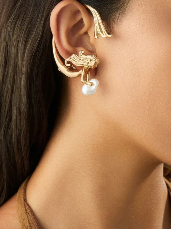 Boucles d'oreilles Femme Plain Toutes Les Saisons Élégant Quotidien Casque audio Polyester