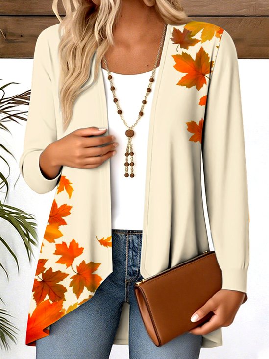 Blouses Décontracté Toussaint Printemps / Automne Coton Micro-élasticité Coupe Régulière Manches Longues Régulier Régulier pour Femmes