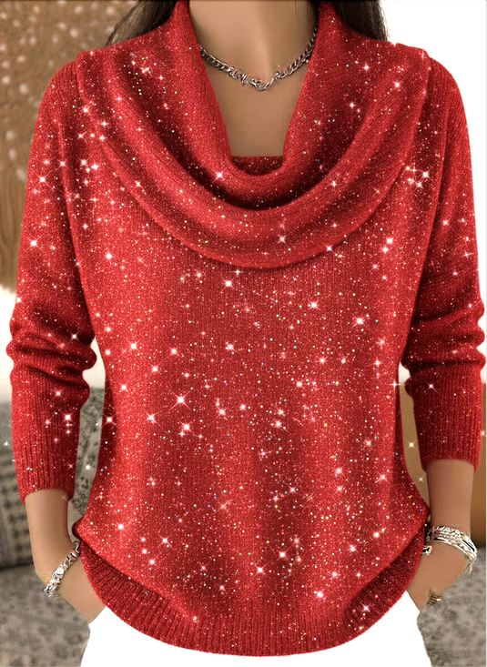 Pulls Décontracté Noël Printemps / Automne Coupe Régulière Manches Longues Col Rond Régulier Régulier Élasticité moyenne pour Femmes
